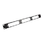 Q-SERIESANDTRADE; 1U 3-PANEL RACKMOUNT FIBER OPTIC PANEL