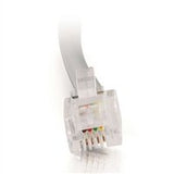 C2g 14ft Rj11 Modular Telephone Cable - Rj-11 Male - Rj-11 Male - 14ft - Silver