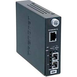 TRENDnet TFC-110 100Base-TX to 100Base-FX Multi Mode Fiber Converter - 1 x SC, 1 x RJ-45-100Base-FX, 10/100Base-TX