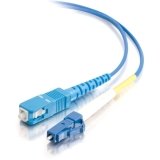 Cables To Go LC/SC Plenum-Rated 9/125 Simplex Single-Mode Fiber Patch Cable