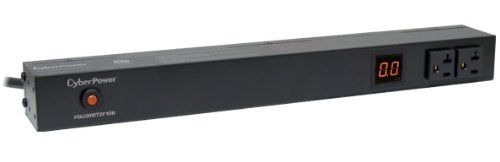 CyberPower PDU20MT2F10R Metered PDU, 100-125V/20A, 12 Outlets, 1U Rackmount