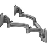 Chief Manufacturing K2 Wall Mount Dual Display, Dual 2L Arms, Black K2W220B