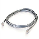 C2g 14ft Rj11 Modular Telephone Cable - Rj-11 Male - Rj-11 Male - 14ft - Silver