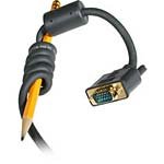 C2G 28243 VGA Cable - Flexima VGA Monitor Cable M/M, In-Wall CL3-Rated, Black (6 Feet, 1.82 Meters)