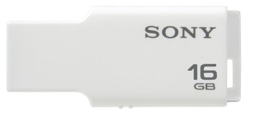 Sony 16GB Micro Vault M-Series Flash Drive, White (USM16GM/W)