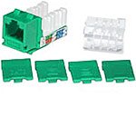 C2G 29317 Cat6 RJ45 Unshielded Keystone Jack, Green