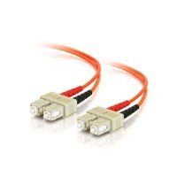 C2G 33005 OM2 Fiber Optic Cable - SC-SC 50/125 Duplex Multimode PVC Fiber Cable, Orange (16.4 Feet, 5 Meters)