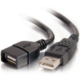 C2G / Cables To Go 2m USB Extension Cable - USB 2.0 A Male to A Female Black (6.6ft)