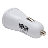 Tripp Lite Dual Port USB Tablet Phone Car Charger (White)