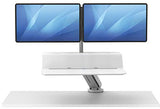 Lotus Rt Sit-Stand Workstation Dual White