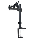 Tripp Lite DDR1327SFC Display LCD Flex Arm Desk Mount Clamp 13-27 Inches Flat Screen Panel, Black