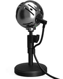 Arozzi Sfera USB Microphone for Gaming & Streaming, Chrome - PC/Mac/Linux