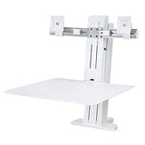 Ergotron 33-407-062 WorkFit-SR Dual Sit-Stand Workstation, White