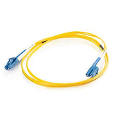 C2G 37463 OS2 Fiber Optic Cable - LC-LC 9/125 Duplex Single-Mode PVC Fiber Cable, Yellow (29.5 Feet, 9 Meters)