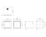 StarTech.com 2 Post Wall Mount Network Switch Cabinet - 10U Mounting Rack Cabinet - Secure & Enclosed - Locking - 10U Equipment Rack (CAB1019WALL)