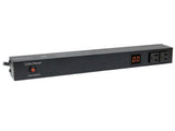 CyberPower PDU15M2F10R Metered PDU, 100-125V/15A, 12 Outlets, 1U Rackmount