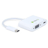 Techly IADAP USB31-VU31 USB-C to USB/Vga Adapter - M/F, White