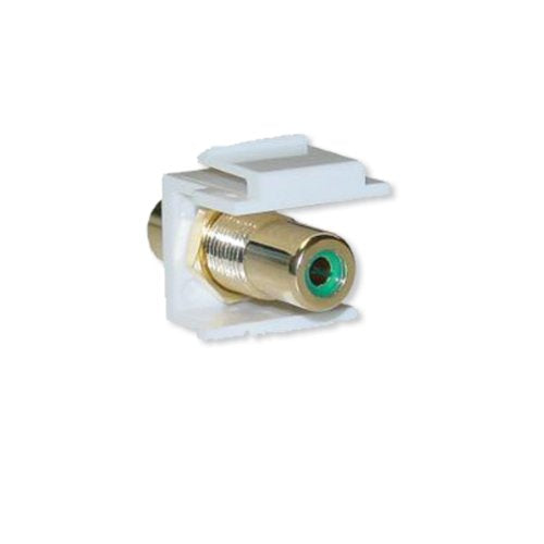 RCA Keystone Jack Insert - Green