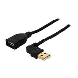 Tripp Lite U005-10I 10-Inch USB Right Angle Extension Gold Cable A-F/M 90deg