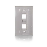 Cables to Go Premise Plus 2 Port Keystone SG Wall Plate White (03411)