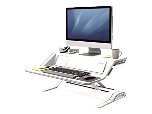 Fellowes Lotus DX sit-Stand Workstation - Stand for LCD Display/Keyboard/ Mouse - White