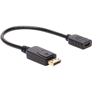 Tripp Lite P136-001 DisplayPort to HDMI Video Adapter Converter, M/F, 1 ft, Black