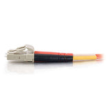 C2G 37956 OM1 Fiber Optic Cable - LC-LC 62.5/125 Duplex Multimode Fiber Cable, Plenum CMP-Rated, Orange (6.6 Feet, 2 Meters)