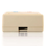 C2G 03836 2-Port Cat5e Surface Mount Box, Ivory