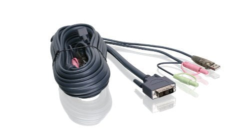 IOGEAR Single Link DVI-I USB KVM Cable G2L7D02UI (1.8M)