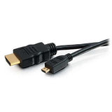 C2G 42510 High Speed HDMI to HDMI Micro Cable with Ethernet, Black (4.9 Feet, 1.5 Meters)