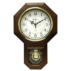 17.5" x 11.25" Chime Clock BR