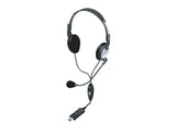 Andrea Electronics High Fidelity Stereo PC Headset with Noise Canceling Microphone and Volume/Mute Controls