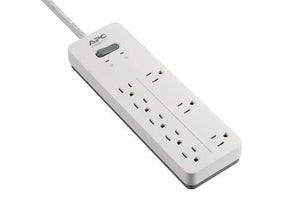 APC 8-Outlet Surge Protector Power Strip 2160 Joules, SurgeArrest Home/Office (PH8W)