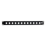 Tripp Lite 12-Port Keystone Blank Patch Panel RJ45, USB, HDMI, Cat5e / Cat6 Rackmount Unshielded 2URM (N062-012-KJ)