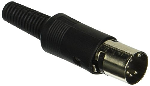 C2G 01690 5-Pin Male Din Connector, Black