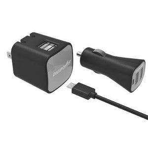 Digipower Is-pk2dm Instasense (tm) 2.4-amp Dual-port Usb Car Charger & 2.4-amp D