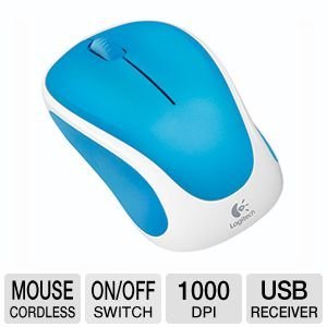 Logitech M317 Wireless Mouse - Shaved Blue (910-003799)