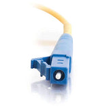 C2G 37103 OS2 Fiber Optic Cable - LC-LC 9/125 Simplex Single-Mode PVC Fiber Cable, Yellow (3.3 Feet, 1 Meter)