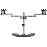 Dual Monitor Stand - Articulating Arms - Height Adjustable - for Vesa Mount Monitors up to 32" - Steel & Aluminum (Armdualss)