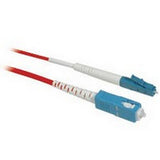 Cables To Go LC/SC Plenum-Rated 9/125 Simplex Single-Mode Fiber Patch Cable