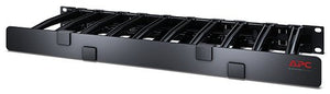 Horizontal Cable Manager, 1u X 6 Deep, Single-Sided with Cover