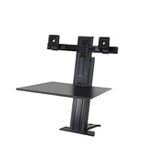 Ergotron 33-407-085 WorkFit-SR Dual Sit-Stand Workstation, Black