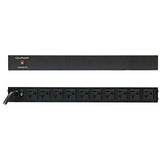 CyberPower PDU20B10R Basic PDU, 100-125V/20A, 10 Outlets, 1U Rackmount