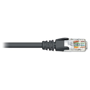 Cat6A Patch Cable, Solid - BK, 7ft Black