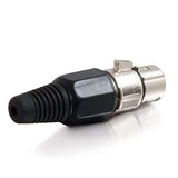 XLR in-Line Female Connector - Connecter - Color: Black and Silver