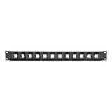 Tripp Lite 12-Port Keystone Blank Patch Panel RJ45, USB, HDMI, Cat5e / Cat6 Rackmount Unshielded 2URM (N062-012-KJ)