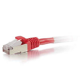 C2G 28708 Cat5e Cable - Snagless Shielded Ethernet Network Patch Cable, Red (100 Feet, 30.48 Meters)