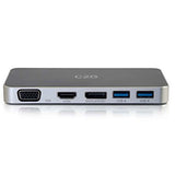 C2G 28844 USB-C Docking Station with HDMI, DisplayPort, and VGA