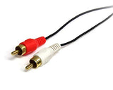 StarTech.com 3 ft Stereo Audio Cable - 3.5mm Male to 2x RCA Male - heaDPhone jack to RCA - Mini jack to RCA - 3.5mm to RCA (MU3MMRCA)