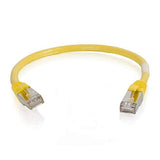 C2G 28709 Cat5e Cable - Snagless Shielded Ethernet Network Patch Cable, Yellow (100 Feet, 30.48 Meters)